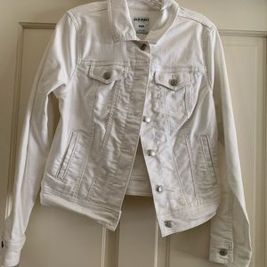 Old Navy White jean jacket